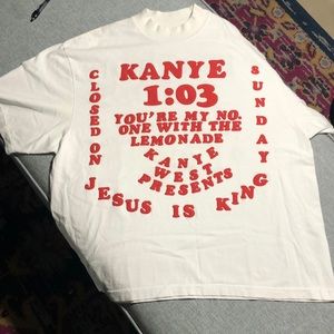 Kanye West Yeezy Cactus Plant Flea Market Jesus is King size Large album shirt